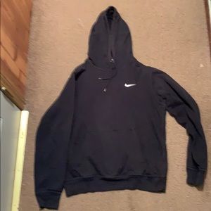 Vintage Nike Essentials Black Check Hoodie